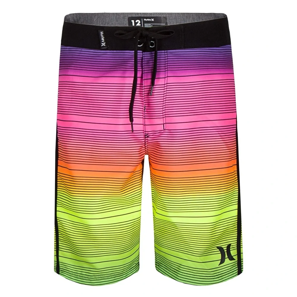 NWOT Hurley Boys’ Classic Board‎ Shorts - Size 4 - Multicolor Ombre